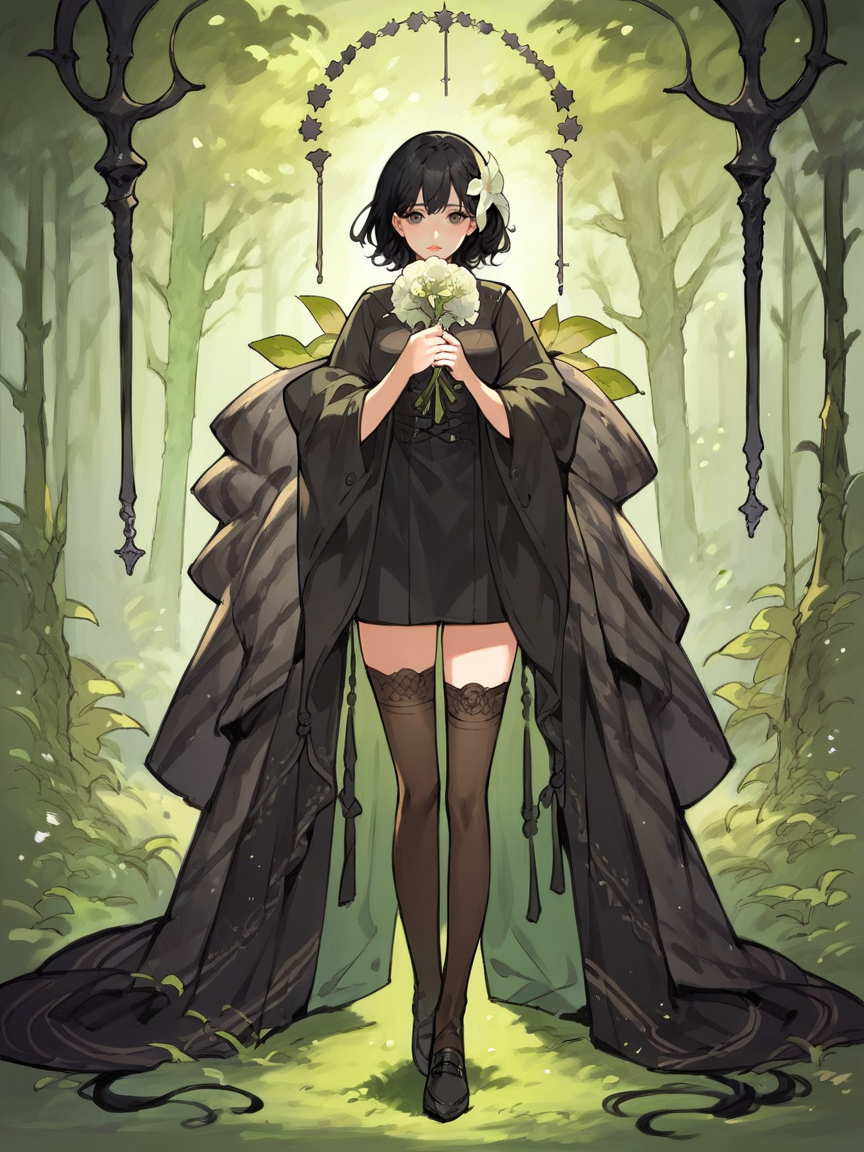 03448-3910693831-score_9, score_8_up, score_7_up, score_6_up, score_5_up,  shawl, holding flower, tarot, thighhighs, black hair, nature, 1girl _l.png